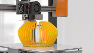 extrusor imprimiendo una figura en 3D