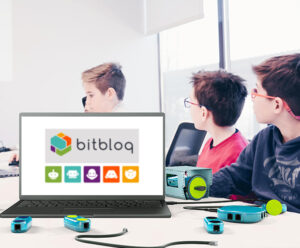 niños aprendiendo con Bitbloq