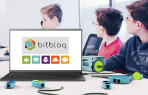 niños aprendiendo con Bitbloq